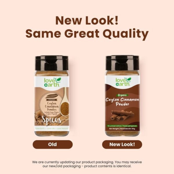 Organic Ceylon Cinnamon Powder 60g