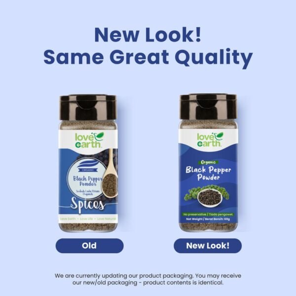 Organic Black Pepper Powder 60g