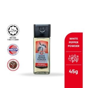 17-1.jpg HEXA White Pepper Powder 45gm Serbuk Lada Putih Glass Jar